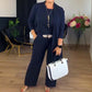 ⏳ Wochenend-Special ⏰Elegantes 3-teiliges Set aus Longline-Cardigan, Top und Hose💞
