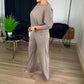 ⏳ Wochenend-Special ⏰Elegantes 3-teiliges Set aus Longline-Cardigan, Top und Hose💞