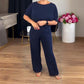 ⏳ Wochenend-Special ⏰Elegantes 3-teiliges Set aus Longline-Cardigan, Top und Hose💞