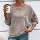 💗Lockere, bequeme Bluse mit horizontalen Streifen