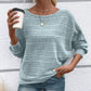 💗Lockere, bequeme Bluse mit horizontalen Streifen