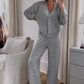 Women's Comfortable V-Neck Cardigan & Pants Two-Piece Set