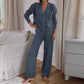 Women's Comfortable V-Neck Cardigan & Pants Two-Piece Set