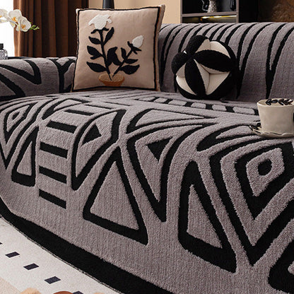 🛋️ 50% RABATT 2026! ✨ Plüsch Sofaüberwurf - Extra Dicke & Rutschfeste Decke mit Elastischen Kanten für Herbst und Winter 🍂❄️