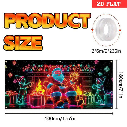 🔥Solange der Vorrat reicht 40 % Rabatt!🎉UV-fluoreszierendes Weihnachtsbanner