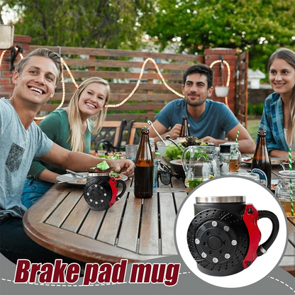 🔥 Exklusives Design🍵 Bremsbelag-Tasse 🎁