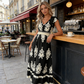 ✨🔥Fließendes Maxikleid für Damen mit V-Ausschnitt und Barockmuster🌸