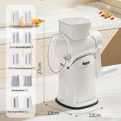 Multifunktionaler Gemüseschneider mit Kurbel