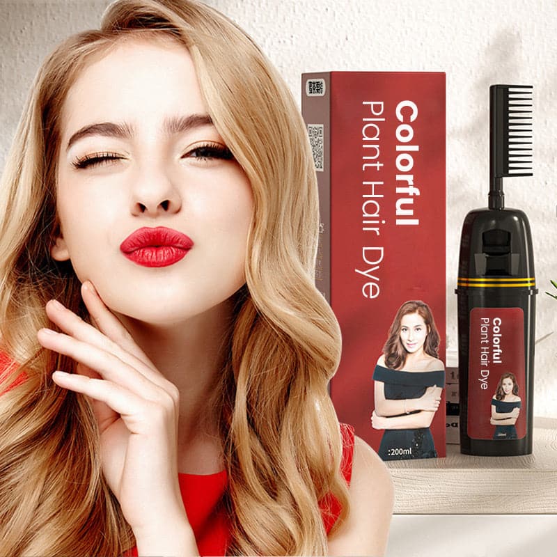Fruchtessenz Haarfärbekamm Schwarz – 80 Ml, Mit Kamm, Pflanzliche Formel, In 10 Minuten