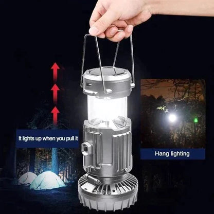 Tragbare LED-Camping-Laterne mit Ventilator
