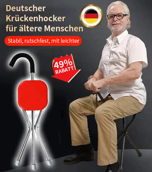 💥LETZTER VERKAUFSTAG 49% RABATT🔥Deutscher Krückenhocker für Senioren